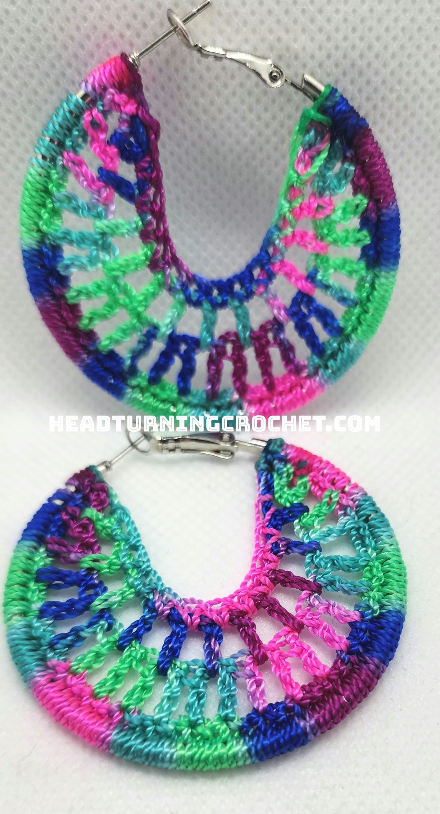 Mermaid crocheted earrings  image 1