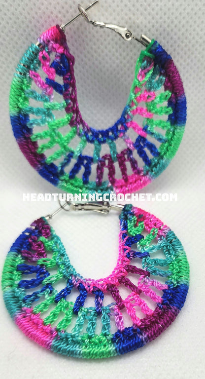 Mermaid crocheted earrings  image 1