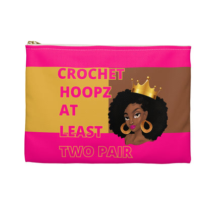 Crochet Hoopz at Least Two Pair Accessory Pouch