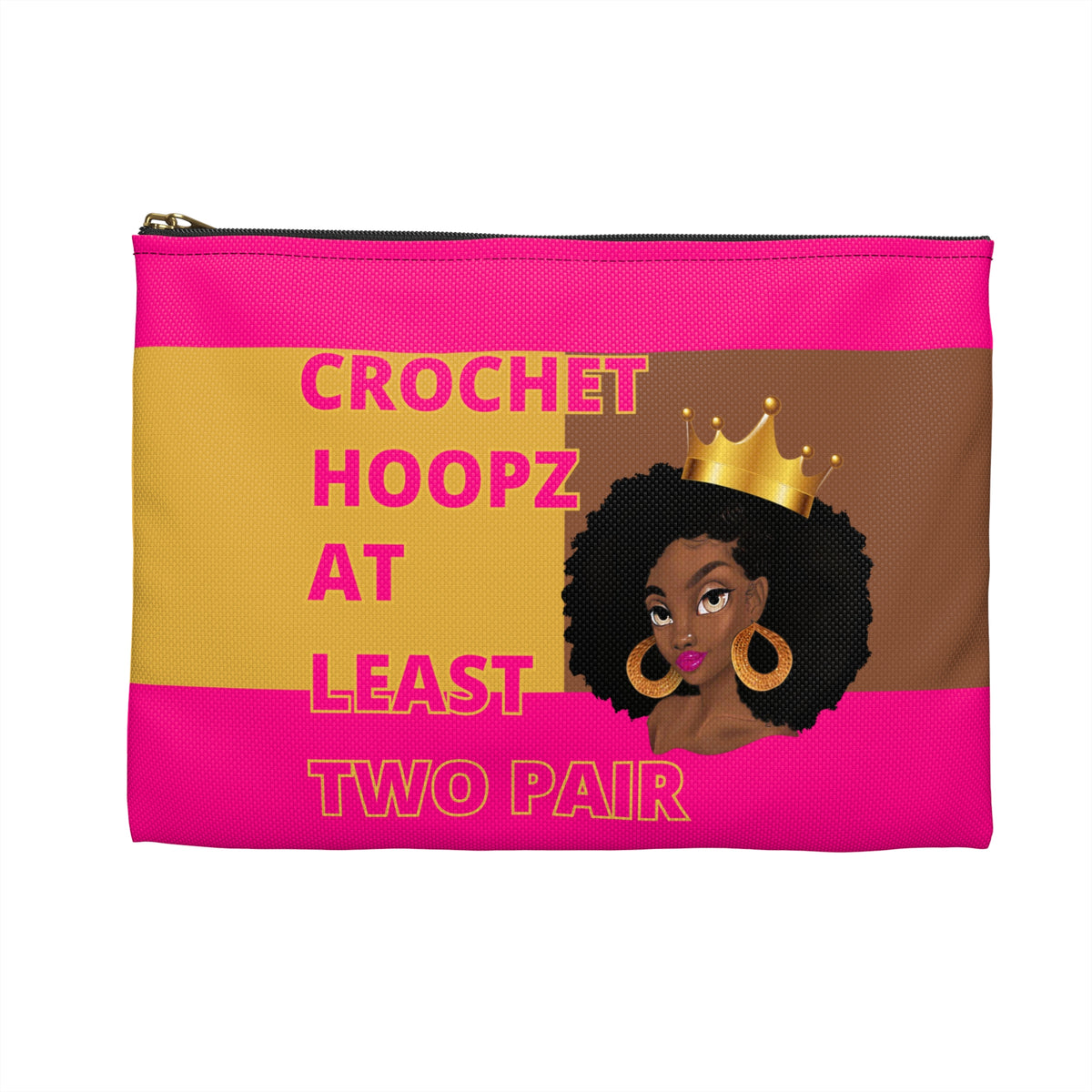 Crochet Hoopz at Least Two Pair Accessory Pouch