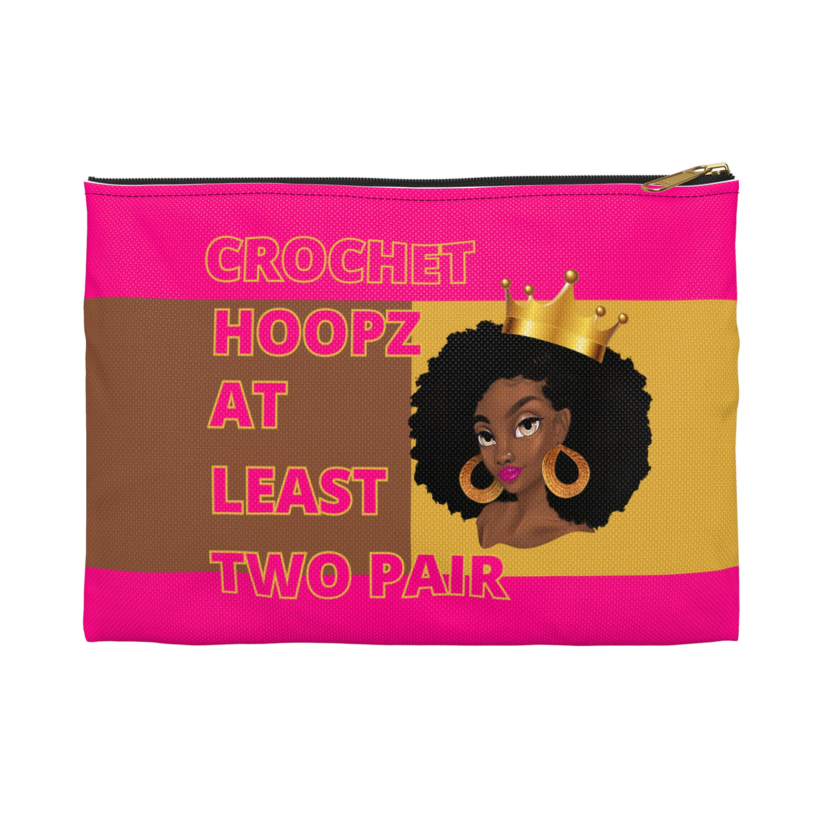Crochet Hoopz at Least Two Pair Accessory Pouch