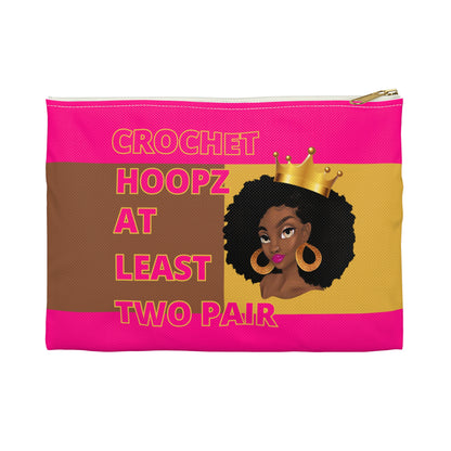 Crochet Hoopz at Least Two Pair Accessory Pouch