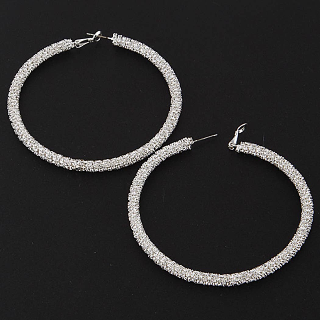 Microdetail Hoop Earrings
