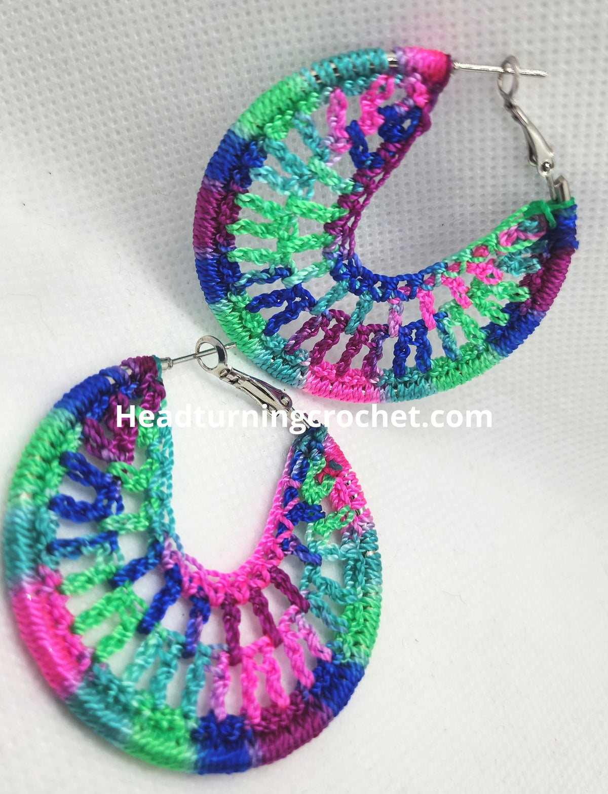 Mermaid crocheted earrings  image 0