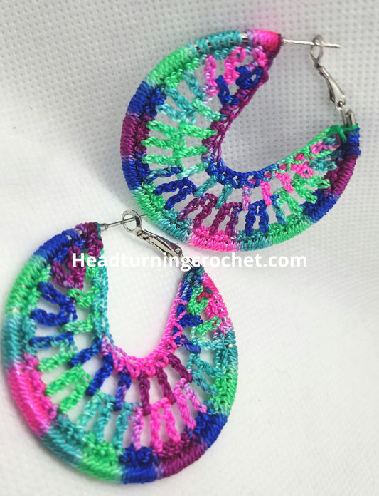 Mermaid crocheted earrings  image 0