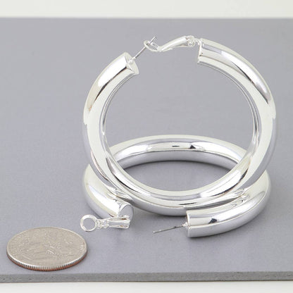 Modern Golden Hoop Earrings