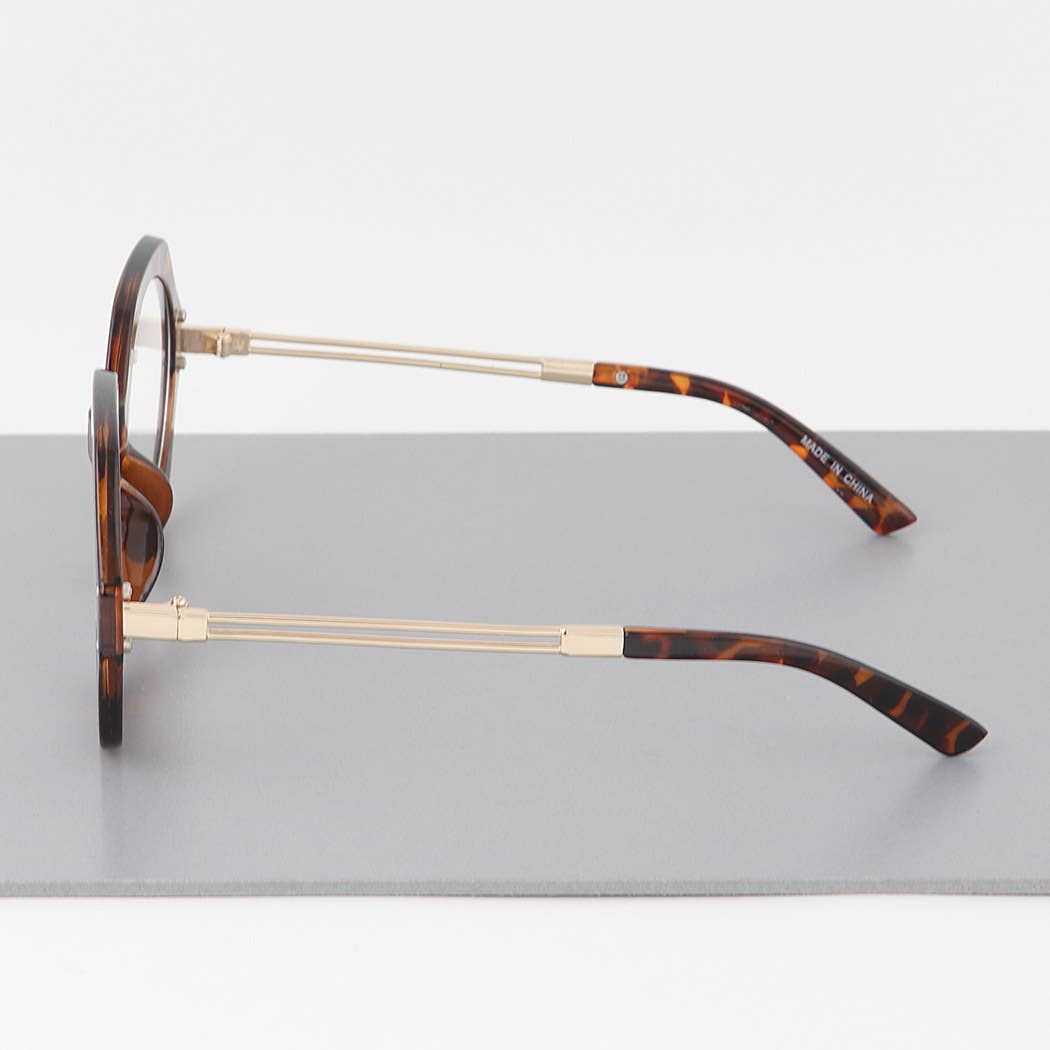 Modern Tortoise Round Sunglasses