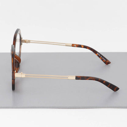 Modern Tortoise Round Sunglasses
