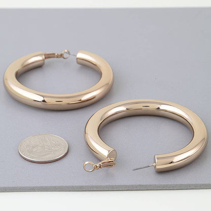 Modern Golden Hoop Earrings