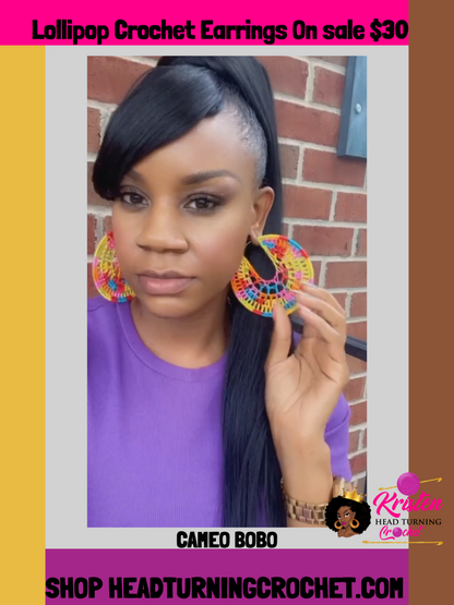 Lollipop 🍭 Crochet earrings  image 1