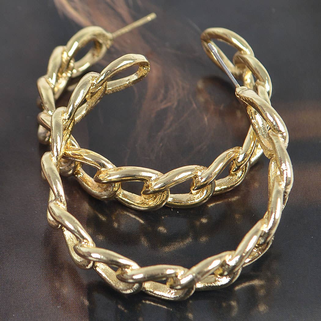 Chain Hoop Earring