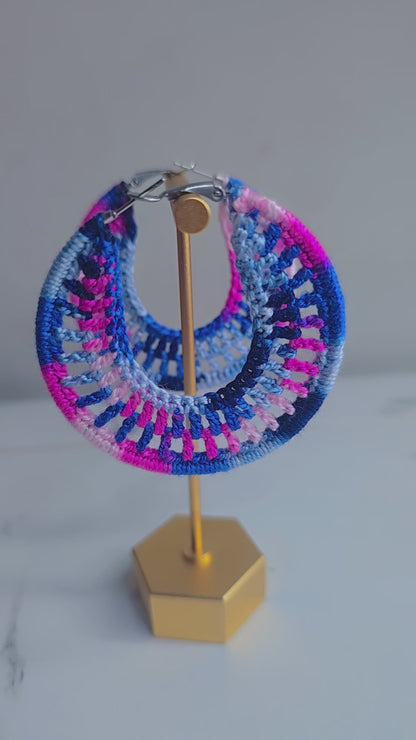Cotton Candy Hoops