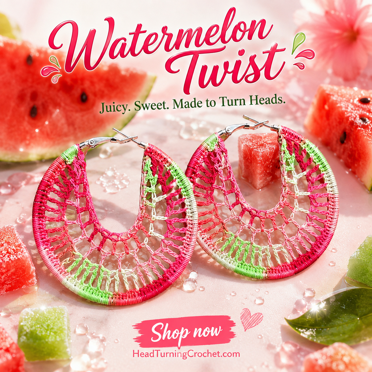 Watermelon twist hoopz