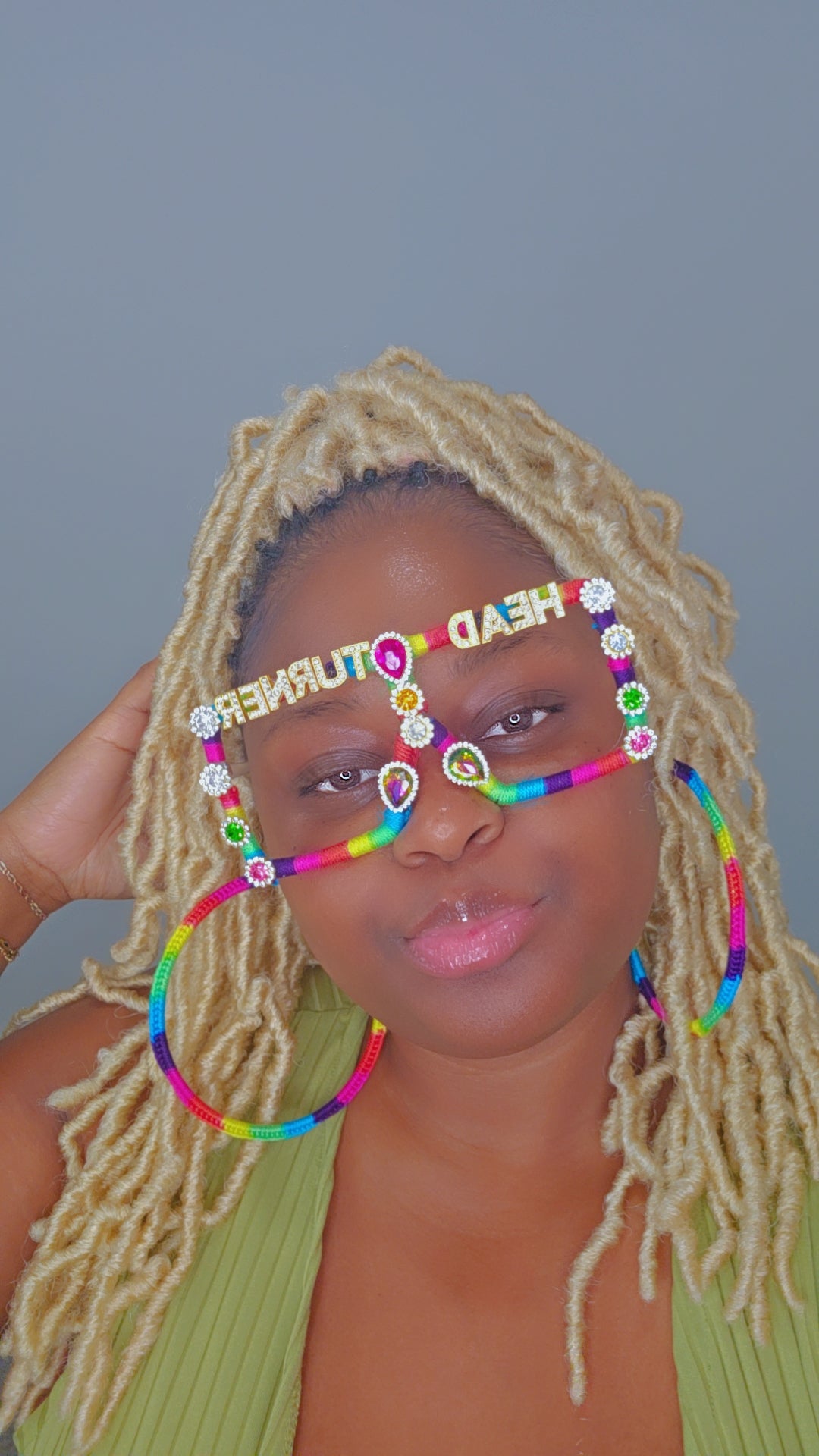 Retro Head Turner Crochet Glasses