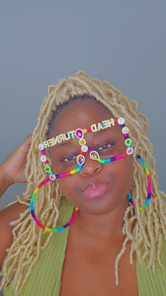 Retro Head Turner Crochet Glasses